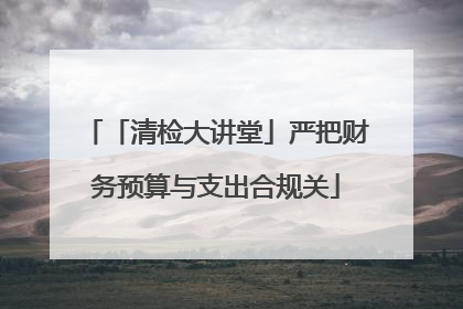 「清检大讲堂」严把财务预算与支出合规关