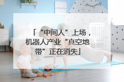 “中间人”上场，机器人产业“真空地带”正在消失