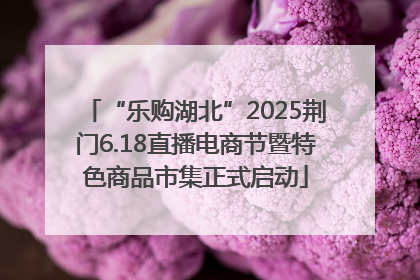 “乐购湖北”2025荆门6.18直播电商节暨特色商品市集正式启动