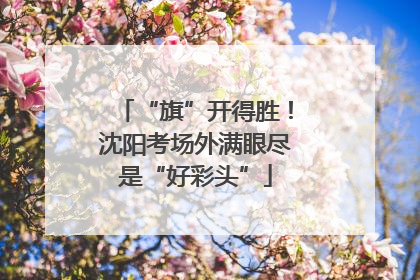 “旗”开得胜！沈阳考场外满眼尽是“好彩头”