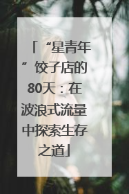 “星青年”饺子店的80天：在波浪式流量中探索生存之道