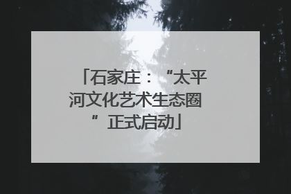石家庄：“太平河文化艺术生态圈”正式启动