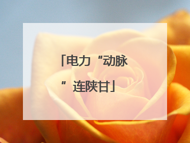 电力“动脉”连陕甘
