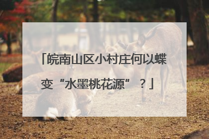 皖南山区小村庄何以蝶变“水墨桃花源”？