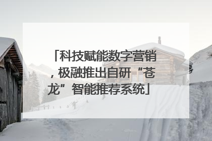 科技赋能数字营销，极融推出自研“苍龙”智能推荐系统