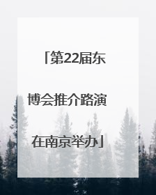 第22届东博会推介路演在南京举办