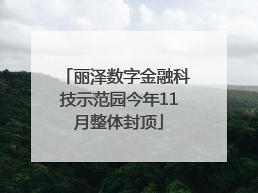 丽泽数字金融科技示范园今年11月整体封顶
