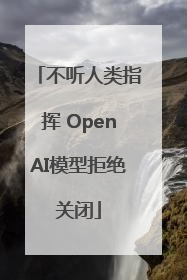 不听人类指挥 OpenAI模型拒绝关闭