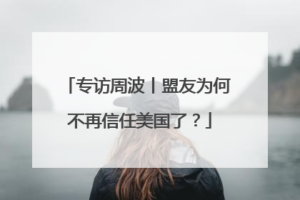 专访周波丨盟友为何不再信任美国了？