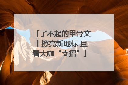 了不起的甲骨文丨擦亮新地标 且看大咖“支招”