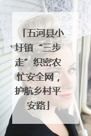 五河县小圩镇“三步走”织密农忙安全网，护航乡村平安路