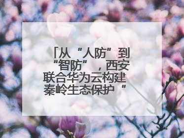 从“人防”到“智防”，西安联合华为云构建秦岭生态保护“数字屏障”