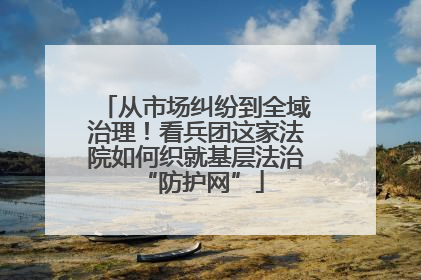 从市场纠纷到全域治理！看兵团这家法院如何织就基层法治 “防护网”