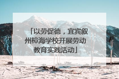 以劳促德，宜宾叙州樟海学校开展劳动教育实践活动