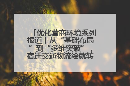 优化营商环境系列报道丨从“基础布局”到“多维突破”，宿迁交通物流绘就转型增效新画卷