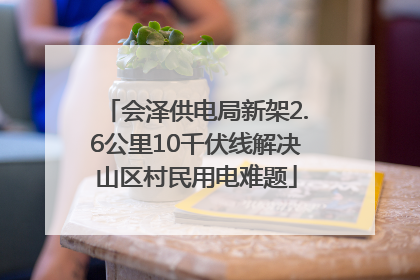 会泽供电局新架2.6公里10千伏线解决山区村民用电难题