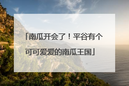 南瓜开会了！平谷有个可可爱爱的南瓜王国