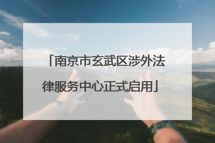 南京市玄武区涉外法律服务中心正式启用