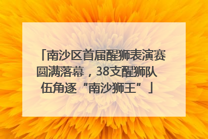 南沙区首届醒狮表演赛圆满落幕，38支醒狮队伍角逐“南沙狮王”