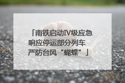 南铁启动Ⅳ级应急响应停运部分列车 严防台风“蝴蝶”