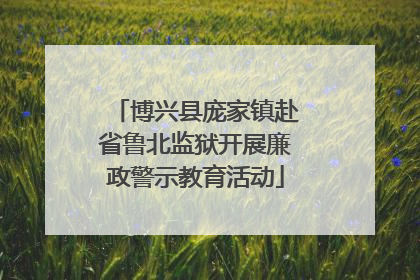 博兴县庞家镇赴省鲁北监狱开展廉政警示教育活动