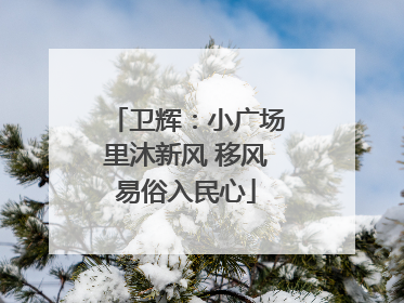 卫辉：小广场里沐新风 移风易俗入民心