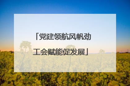 党建领航风帆劲 工会赋能促发展