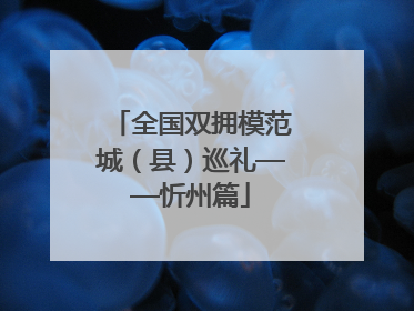 全国双拥模范城（县）巡礼——忻州篇