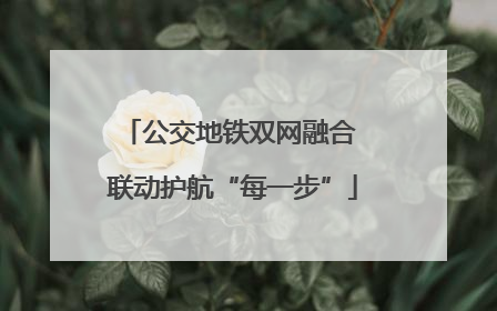公交地铁双网融合 联动护航“每一步”