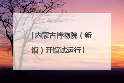 内蒙古博物院（新馆）开馆试运行