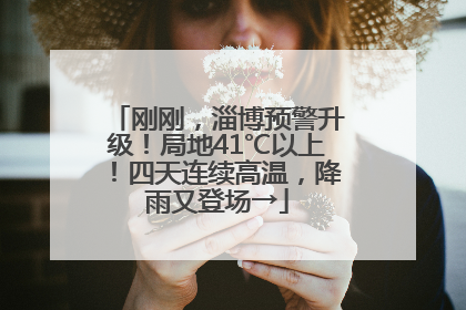 刚刚，淄博预警升级！局地41℃以上！四天连续高温，降雨又登场→