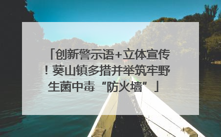 创新警示语+立体宣传！葵山镇多措并举筑牢野生菌中毒“防火墙”