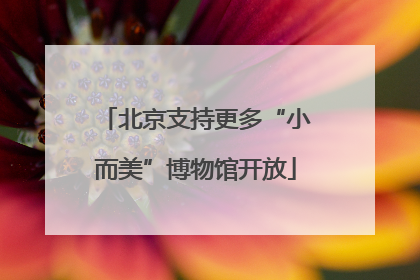 北京支持更多“小而美”博物馆开放