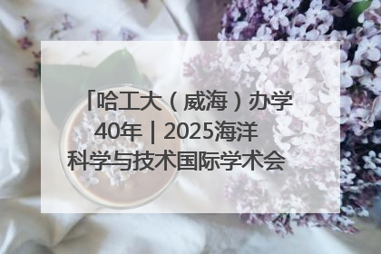 哈工大（威海）办学40年｜2025海洋科学与技术国际学术会议在威海召开