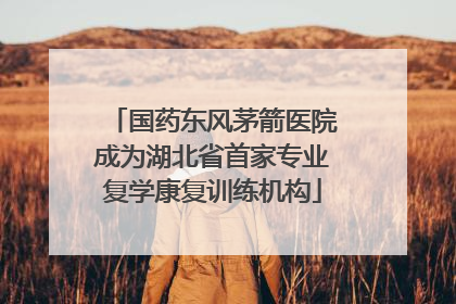 国药东风茅箭医院成为湖北省首家专业复学康复训练机构