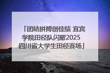 团结拼搏创佳绩 宜宾学院田径队闪耀2025四川省大学生田径赛场