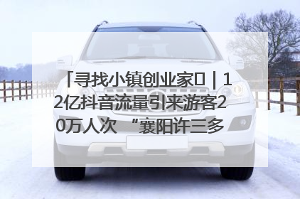 寻找小镇创业家㊱｜12亿抖音流量引来游客20万人次 “襄阳许三多”爆改家乡打造网红村