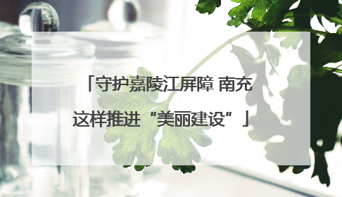 守护嘉陵江屏障 南充这样推进“美丽建设”
