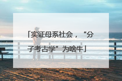 实证母系社会，“分子考古学”为啥牛