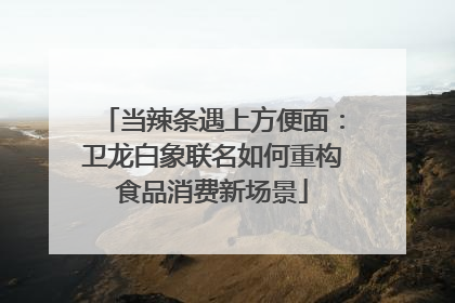 当辣条遇上方便面：卫龙白象联名如何重构食品消费新场景