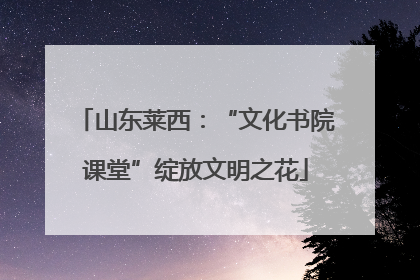 山东莱西：“文化书院课堂”绽放文明之花