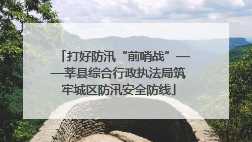 打好防汛“前哨战”——莘县综合行政执法局筑牢城区防汛安全防线