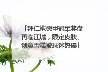 拜仁携德甲冠军奖盘再临江城，限定皮肤、创意雪糕被球迷热捧