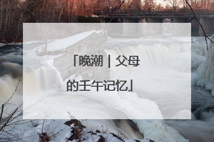 晚潮｜父母的壬午记忆