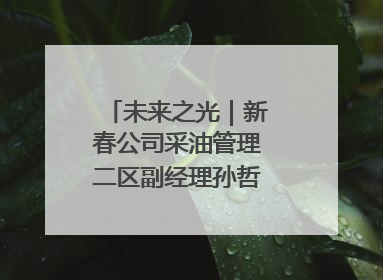 未来之光｜新春公司采油管理二区副经理孙哲的油田进化论
