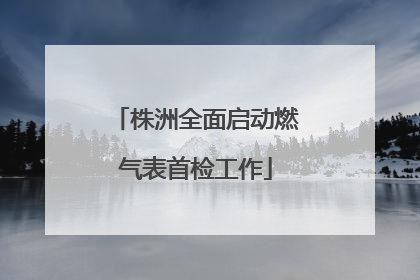 株洲全面启动燃气表首检工作
