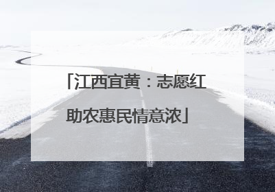江西宜黄：志愿红助农惠民情意浓
