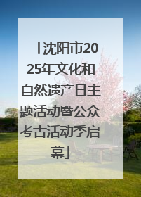 沈阳市2025年文化和自然遗产日主题活动暨公众考古活动季启幕