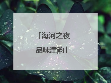 海河之夜 品味津韵