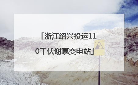 浙江绍兴投运110千伏谢慕变电站